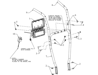Handle Diagram and Parts List for 2X30-INCHEFI (31AH5GVO710)(2019) Cub Cadet Snow Blower